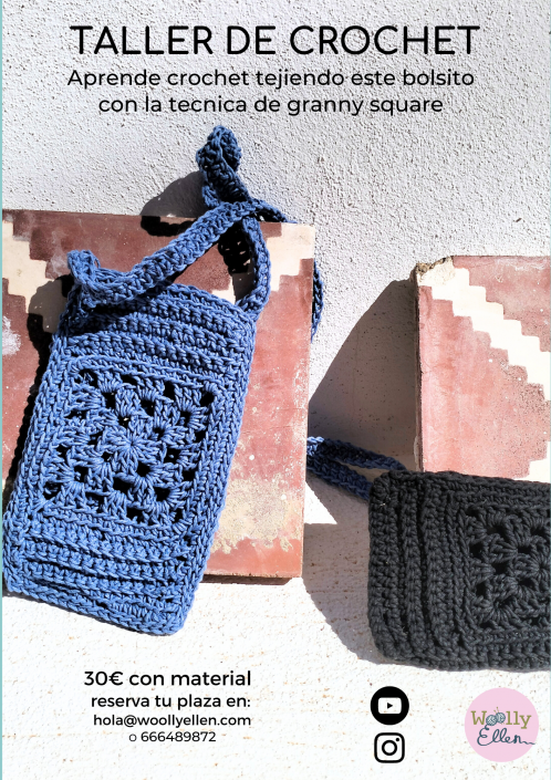 taller bolsitos de crochet
